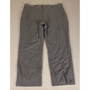 Kenneth Cole Awearness Wool Dress Pants Men's 40x30‎ Gray Unhemmed Modern Fit